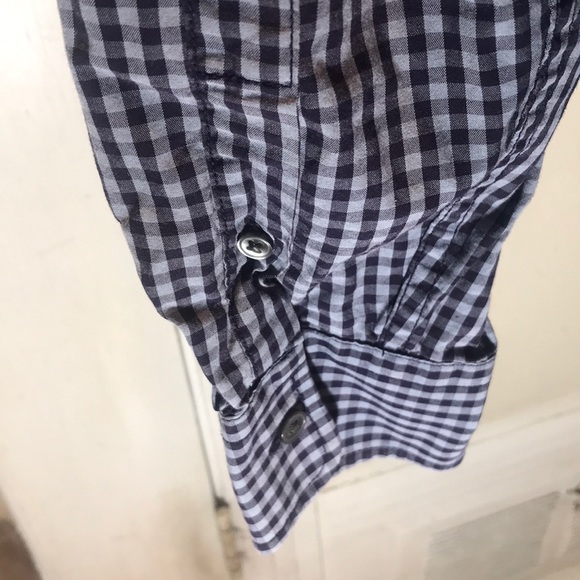 “GAP” Men’s Blue Gingham Shirt . - Picture 6 of 8